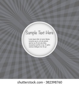 Funky abstract background with round text box.