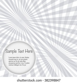 Funky abstract background with round text box.