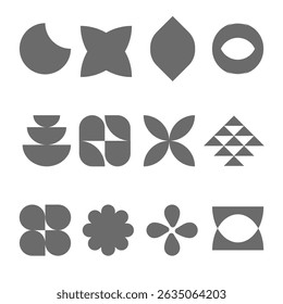 Funky abstract shapes and icons drawn. handraw abstract shape. Retro style colored geometric shapes. Playful Cute Childish Drawing. Cartoon Vector Illustration