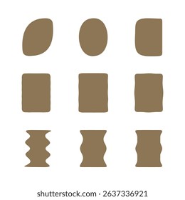 Funky abstract shapes and icons drawn. handraw abstract shape. Retro style colored geometric shapes. Playful Cute Childish Drawing. Cartoon Vector Illustration