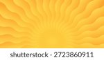 Funky Abstract Sun Summer Pattern. Vector Red and Yellow Gradient Background. Bright Groovy Sunrise Illustration. Wave Rays of Summer Sun