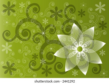 Funker Hintergrund, frische Frühlingsfarben, Vektorgrafik