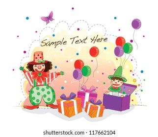 funky background series (clown surprise)