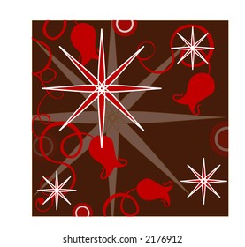 funky background with stars