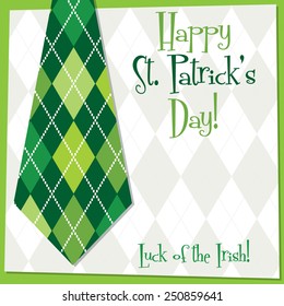 Funky bright St. Patrick's Day card in vector format.