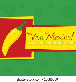 Funky chilli 'Feliz Cinco de Mayo' (Happy 5th of May) card in vector format.