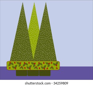 funky christmas tree grouping
