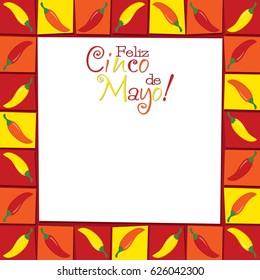 Funky Cinco de Mayo card in vector format.