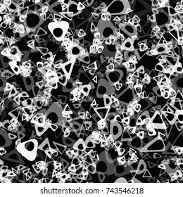 Funky Circle Abstract Bio Chain Pattern, Modern Stylish Fashion Texture