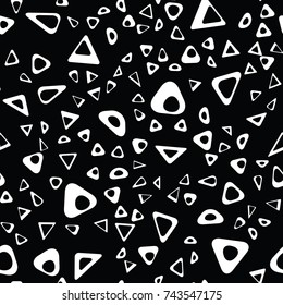 Funky Circle Abstract Bio Chain Pattern, Modern Stylish Fashion Texture