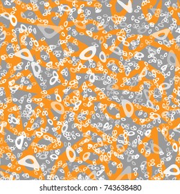 Funky Circle Abstraktes Bio-Kettenmuster, moderne, stilvolle Modetextur