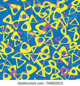 Funky Circle Abstract Bio Chain Pattern, Modern Stylish Fashion Texture