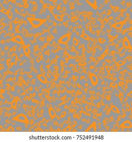 Funky Circle Abstract Bio Chain Pattern, Modern Stylish Fashion Texture