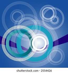 funky circle design vector