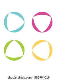 Funky circular vector frames