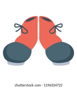 
Funky clown shoes for circus 
