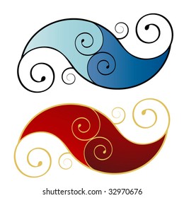 Funky coil icons