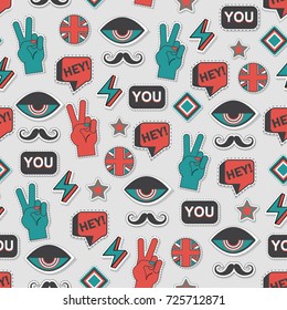 funky color pop art pattern