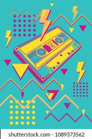 Funky Colorful 80s Music Design