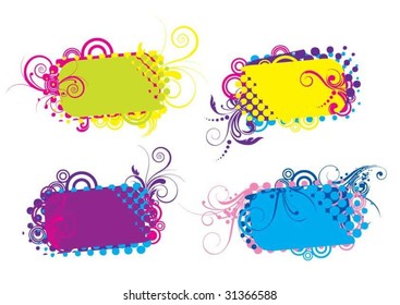 Funky colorful  backgrounds