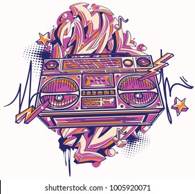 409 90s Hip Hop Pattern Stock Vectors, Images & Vector Art | Shutterstock