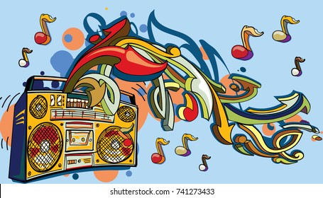 Graffiti Boom Box High Res Stock Images Shutterstock