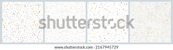 Funky Colorful\
Confetti Seamless Pattern with Dots. Vector Decorative Carnival\
Background. Holiday Textured\
Bg.