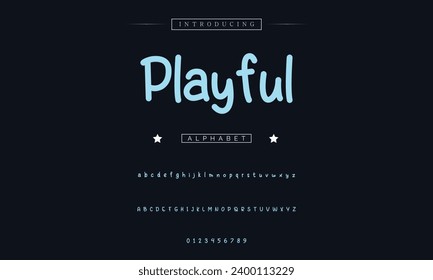 Tipo de letra de dibujos animados coloridos y divertidos. Alfabeto vectorial