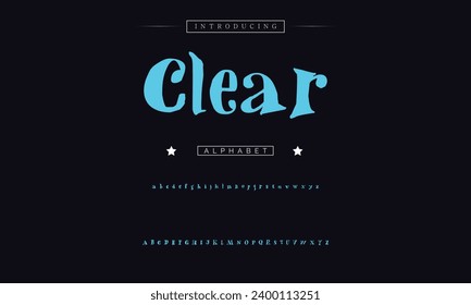 Funky colourful cartoon font type. Vector alphabet