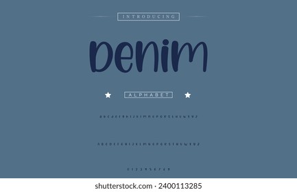 Funky colourful cartoon font type. Vector alphabet