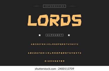 Tipo de letra de dibujos animados coloridos y divertidos. Alfabeto vectorial