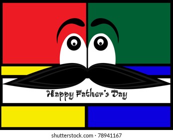funky concept background for happy father's day