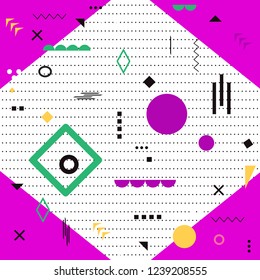 Funky design background, modern art. Trendy funky background for web site, poster, placard, wallpaper and flyer. Useful for brochure and cover. Creative abstract concept, vector illustration