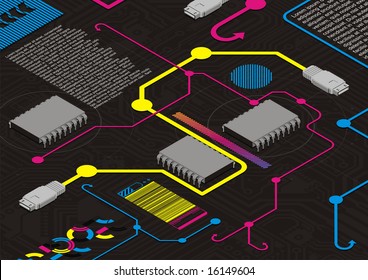 Funky design template for the digital age.