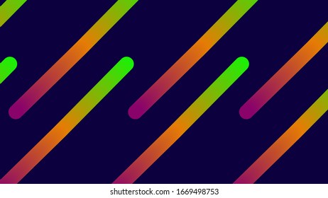 Fondo del vector de banda de fusión de neón diagonal funky. Pancarta Horizontal Vibrante Y Colorida. Página Fluid Neon Bright Trendy Landing. Superposición de color del vector de perlas. Tapa de mezcla de neón gradiente Vivid 80s.