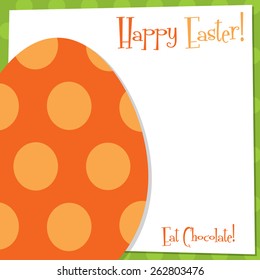 Funky Easter Egg card in vector format.