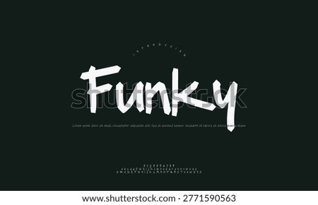 Funky energetic handwritten font style on dark background creative design black background handwritten typography energetic creative illustration typeface logotype branding calligraphy