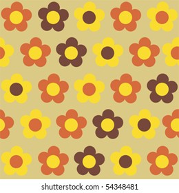 Funky floral pattern; vector format