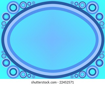 Funky frame in retro sixties style