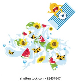 funky fruit liquid.