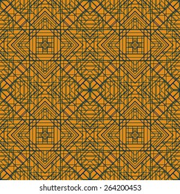 Funky geometric abstract seamless pattern