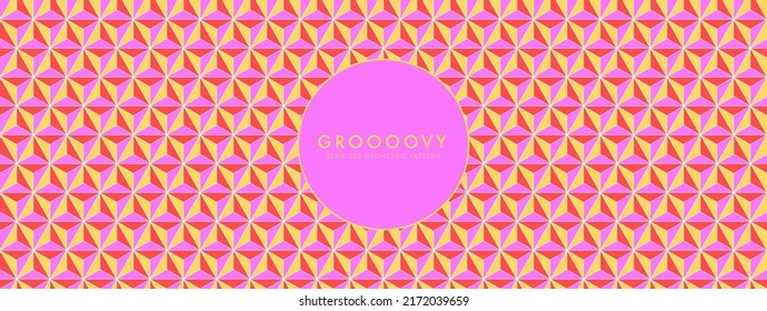 Funky geometric seamless pattern in japanese traditional style. geometric shapes background, abstract asian vector creative motif. Trendy vintage ornament for spring and art decor.