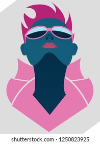 Funky girl vector
