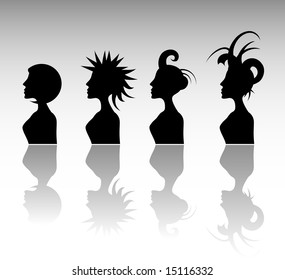 Funky Hairstyle Set 1.