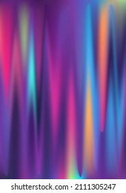 Funky hologram gradient background  Iridescent pastel holo print texture  Holographic rainbow neon pattern  Pearlescent vector cover backdrop  Spectrum blur aura gradient holography 
