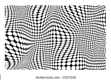 fondo vectorial de medio tono de ilusión funky