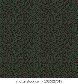 Funky Leopard Print Seamless Pattern - Fun leopard spots in retro colors pattern design