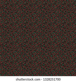 Funky Leopard Print Seamless Pattern - Fun leopard spots in retro colors pattern design