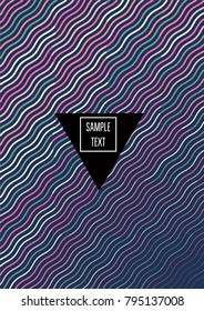 Funky Minimal Cover Design. Abstract Neon Geo Party, Ads, Music Poster Background. Vector Elegant Gift Card Corporate Identity Template. Contrast Magazine Page, Paper Minimal Trendy Cover Design.