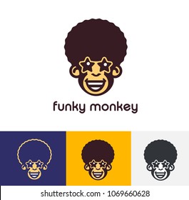 Funky Monkey Logo Template.